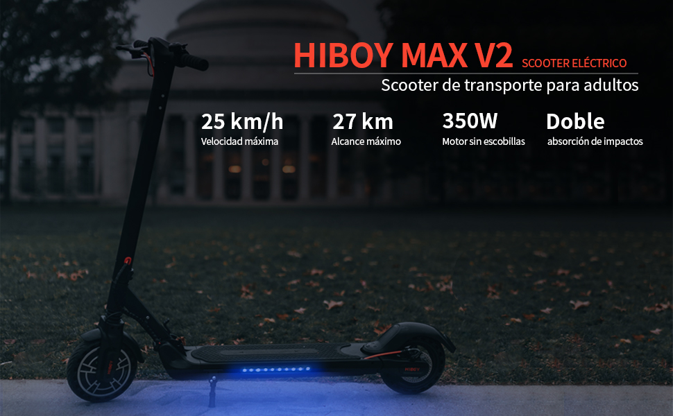 patinete eléctrico para adulto hiboy max v2