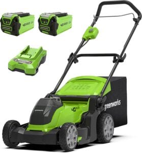 greenworks cortacesped eléctrico con bateria g40LM41K2X opiniones
